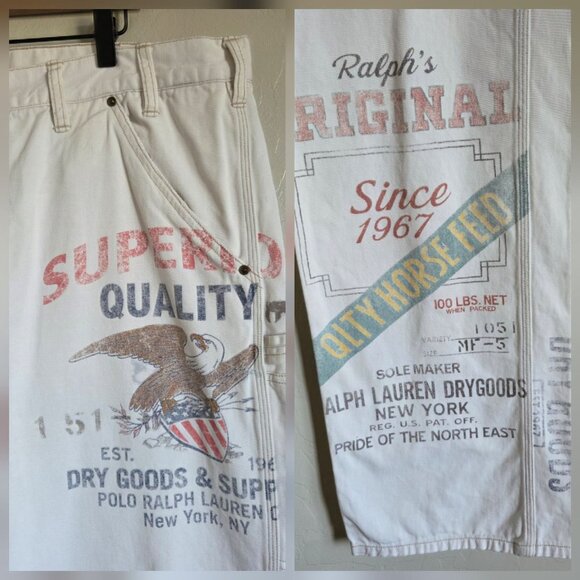 Polo Ralph Lauren The Graphic Carpenter Saranac Lake Pants Size Men's 42x30 RARE - Picture 4 of 12